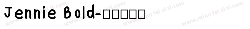 Jennie Bold字体转换